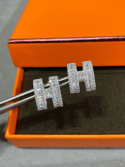 [Lieblingsartikel]H-OHRSTECKER MIT SILBERDIAMANTEN