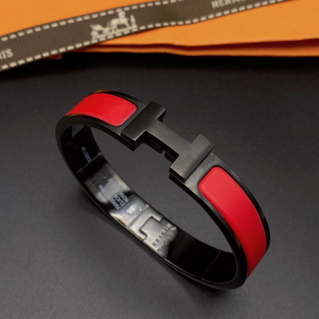 [お気に入り]CLIC HM ソーブラックレッドブレスレット