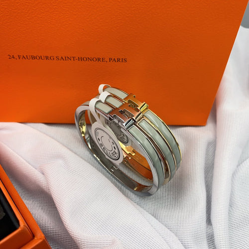 [Favorit]KLASSISCHES HM KLICK GRÜNES 8MM EMAILLE-ARMBAND