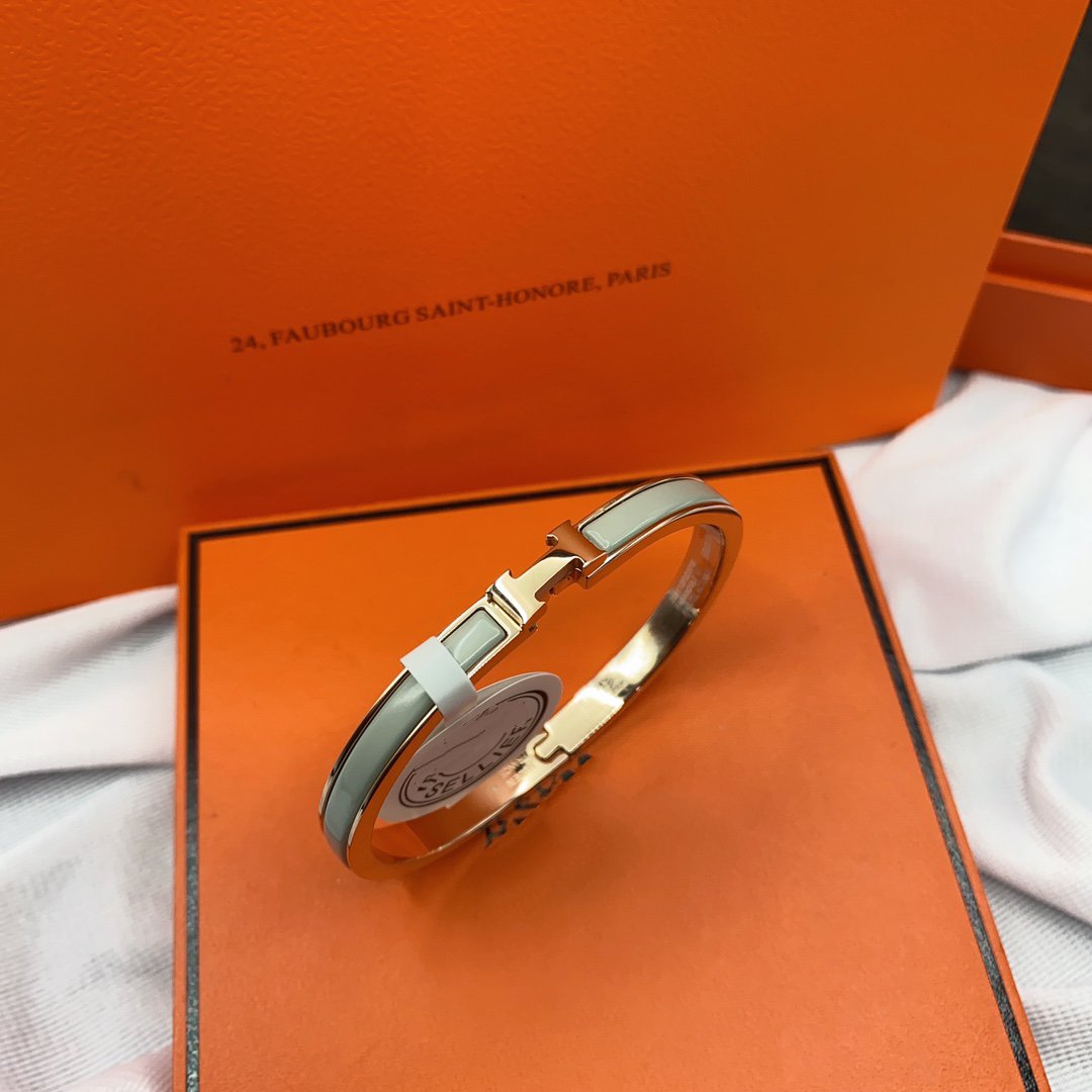 [Favorit]KLASSISCHES HM KLICK GRÜNES 8MM EMAILLE-ARMBAND