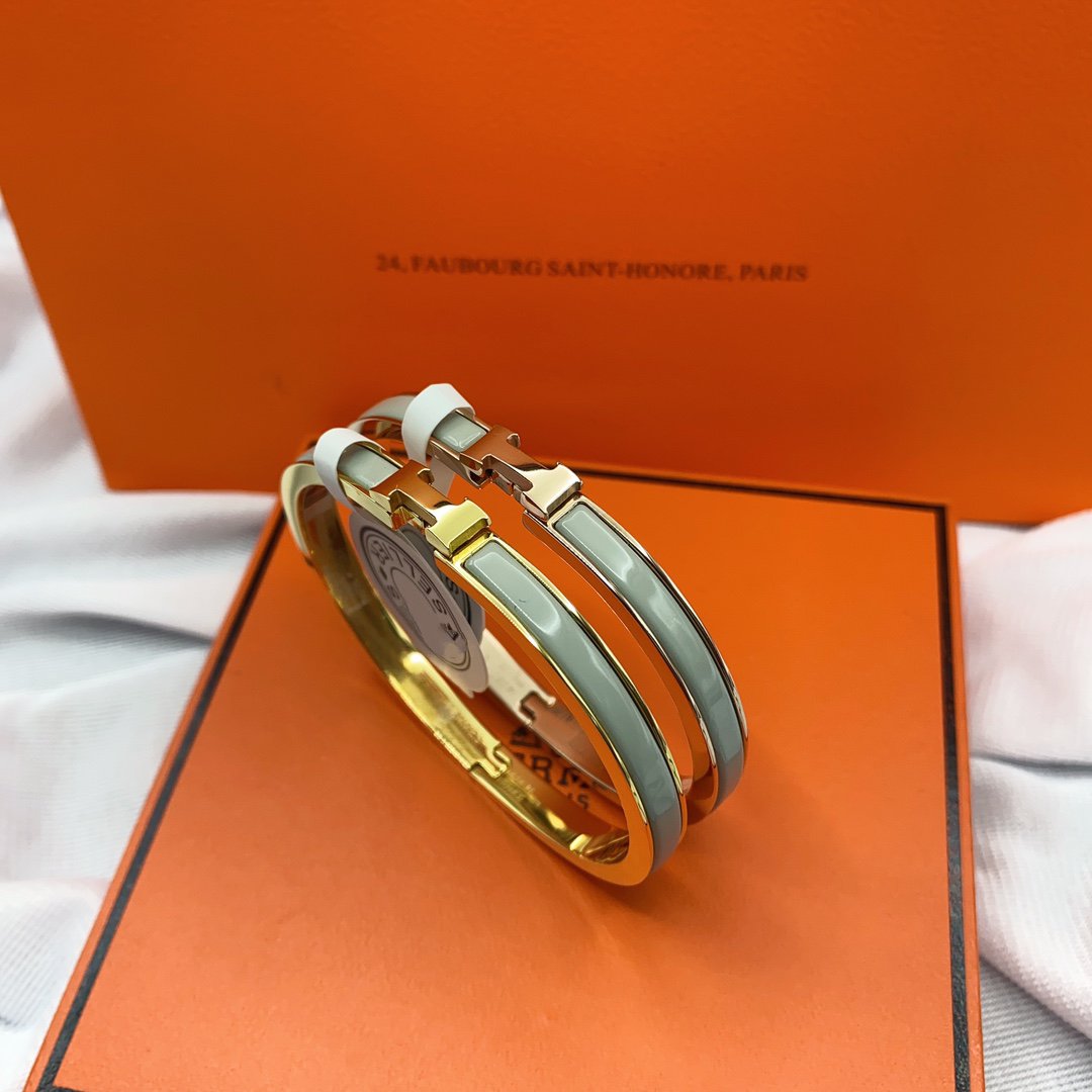 [Favorit]KLASSISCHES HM KLICK GRÜNES 8MM EMAILLE-ARMBAND