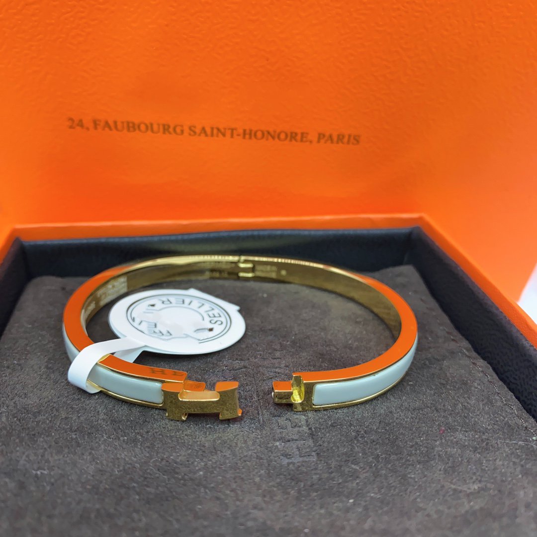 [Favorit]KLASSISCHES HM KLICK GRÜNES 8MM EMAILLE-ARMBAND