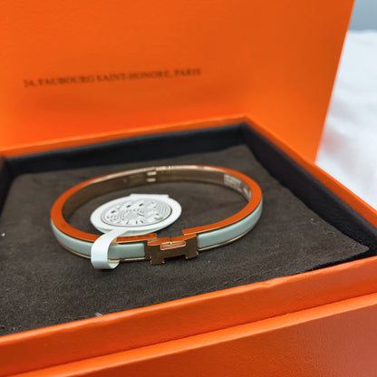 [Favorit]KLASSISCHES HM KLICK GRÜNES 8MM EMAILLE-ARMBAND