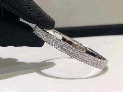 [Favorite]HM KELLY BRACELET IN SILVER AND FULL PAVE DIAMOND