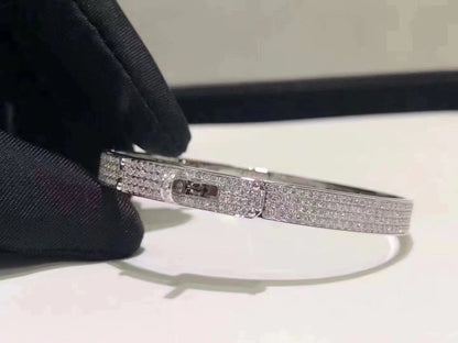 [Favorite]HM KELLY BRACELET IN SILVER AND FULL PAVE DIAMOND