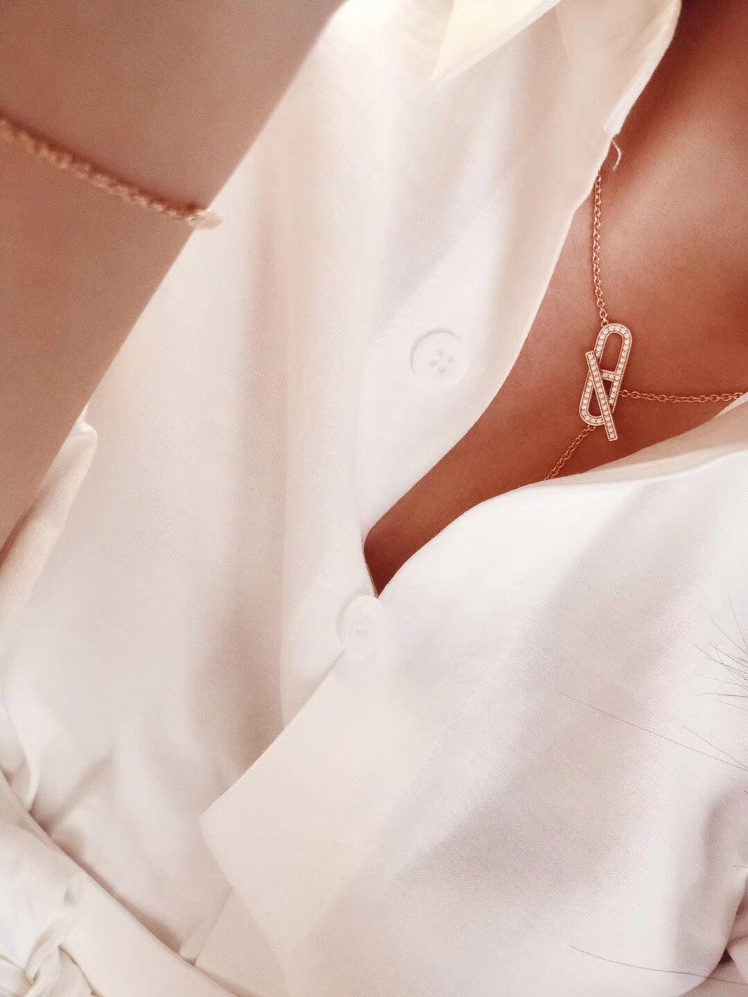 [Favorite]HM FIRE PIG NOSE NECKLACE TRENDY STREET