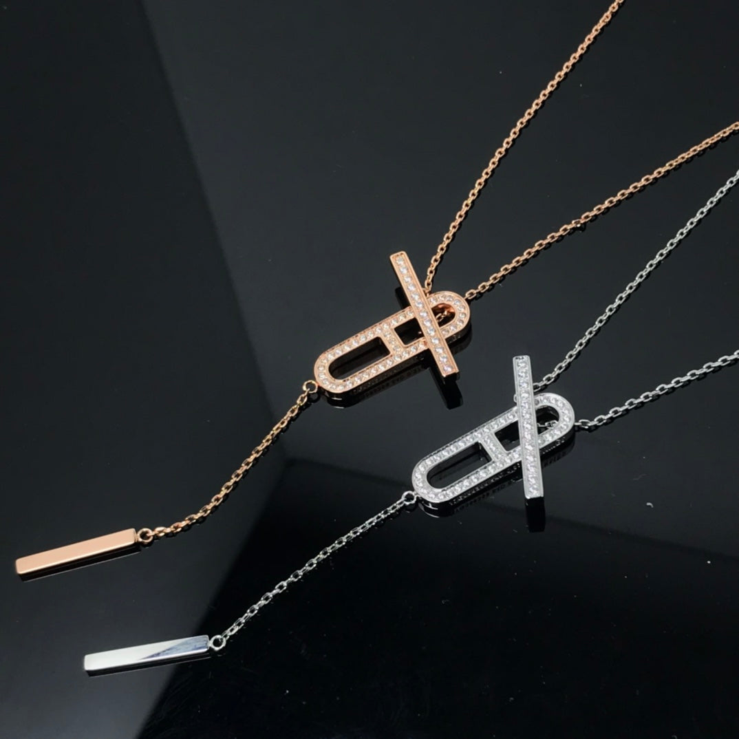 [Favorite]HM NECKLACE PLATINUM ROSE GOLD DIAMOND