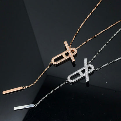 [Favorite]HM NECKLACE PLATINUM ROSE GOLD DIAMOND