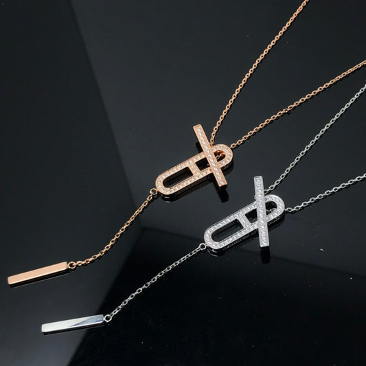 [Favorite]HM NECKLACE PLATINUM ROSE GOLD DIAMOND