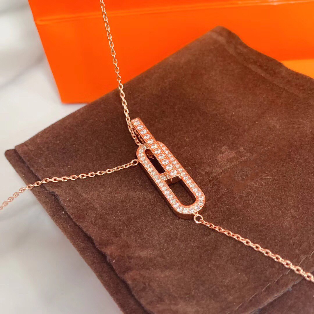 [Favorite]HM NECKLACE PLATINUM ROSE GOLD DIAMOND