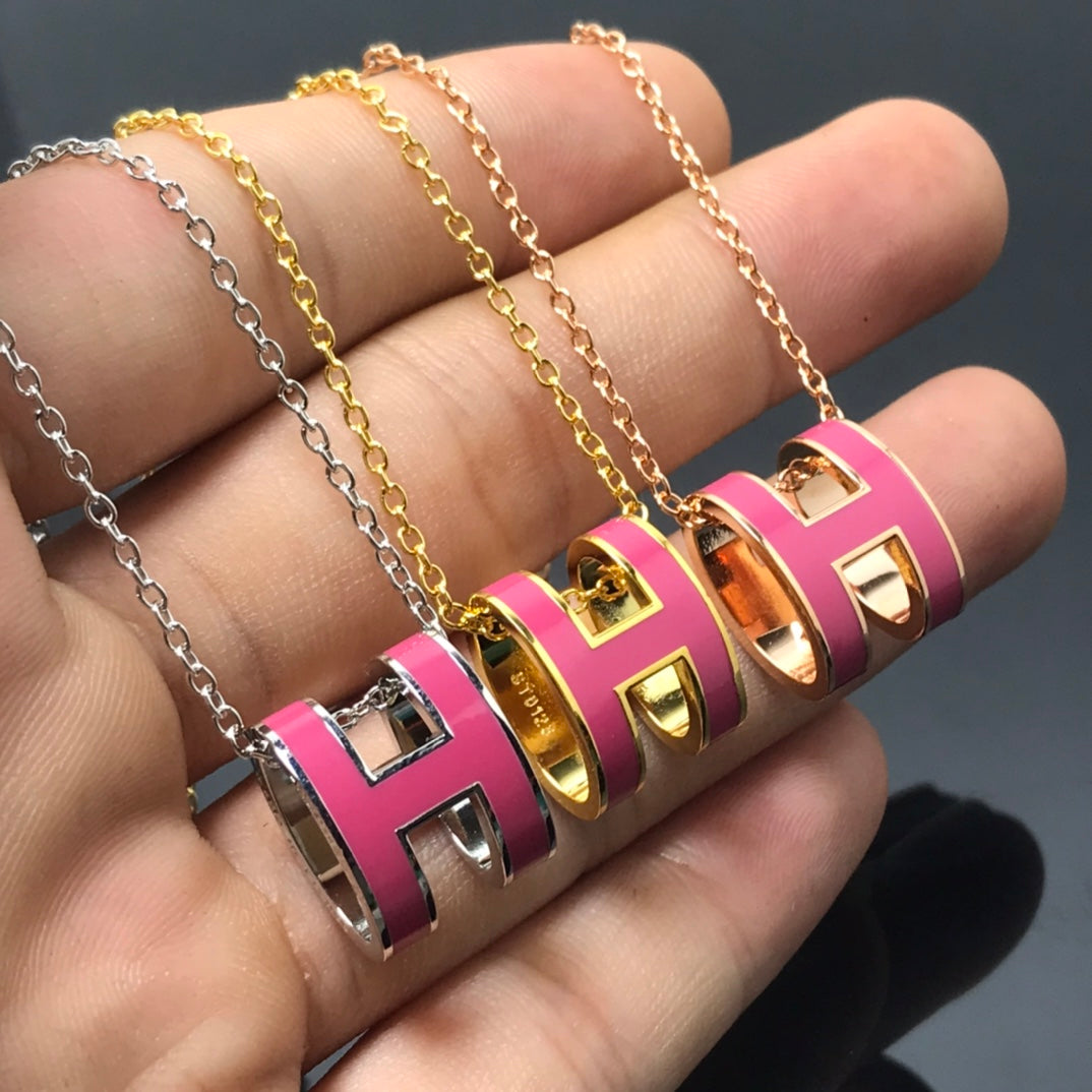 [Lieblings-]H HALSKETTE ROSA