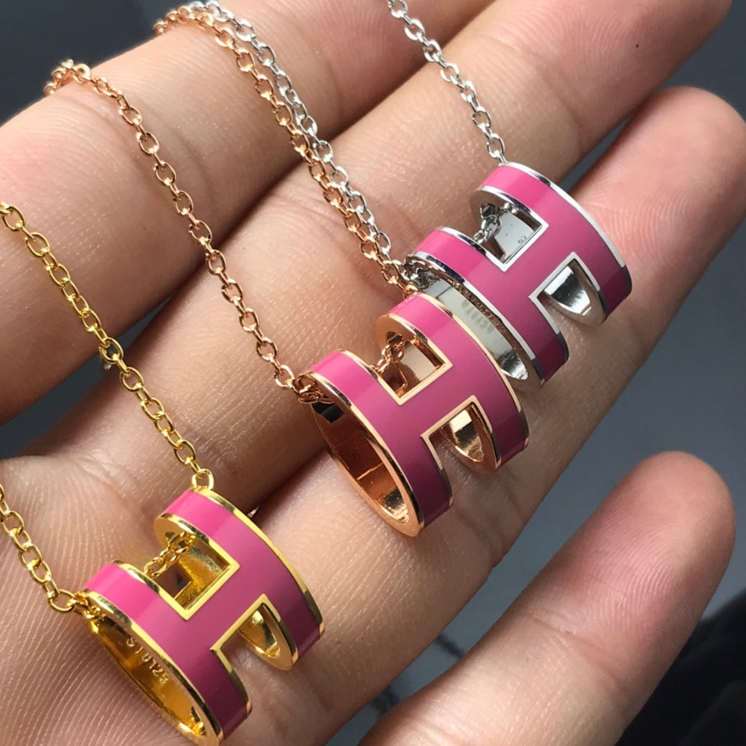 [Lieblings-]H HALSKETTE ROSA