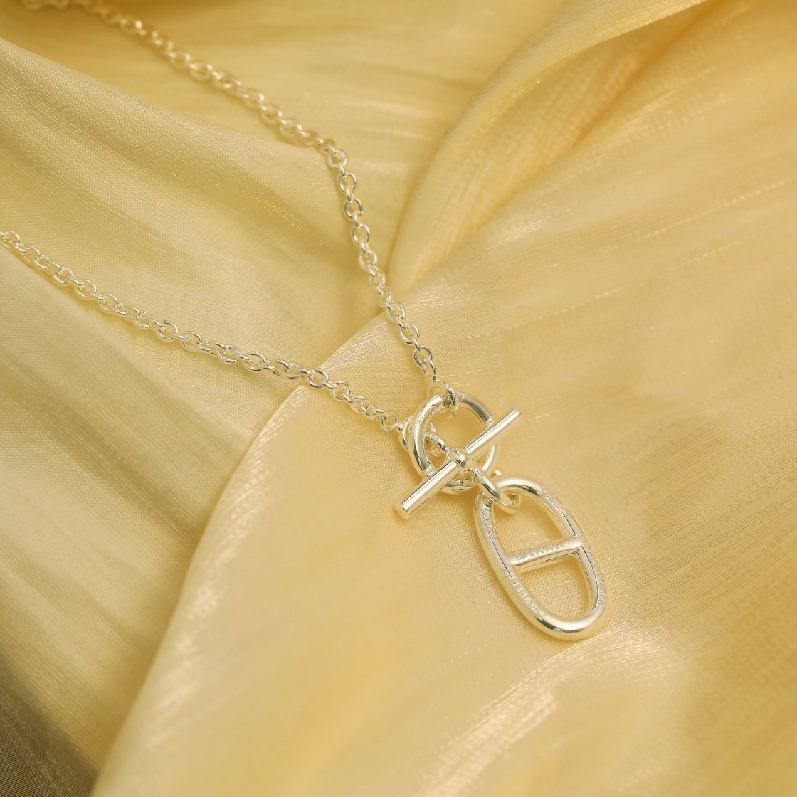 [Favorit]HM KETTE ANKER ANHÄNGER HALSKETTE STERLING SILBER