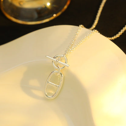 [Favorit]HM KETTE ANKER ANHÄNGER HALSKETTE STERLING SILBER