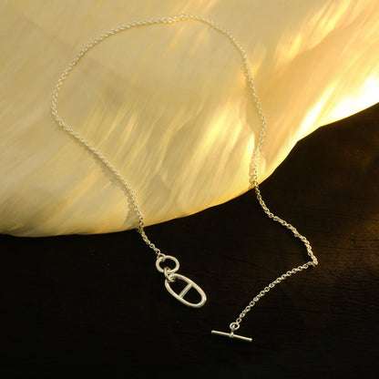 [Favorit]HM KETTE ANKER ANHÄNGER HALSKETTE STERLING SILBER