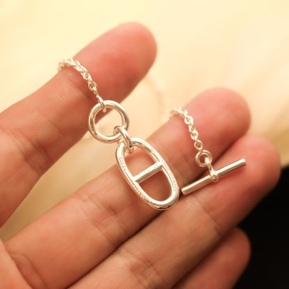 [Favorit]HM KETTE ANKER ANHÄNGER HALSKETTE STERLING SILBER