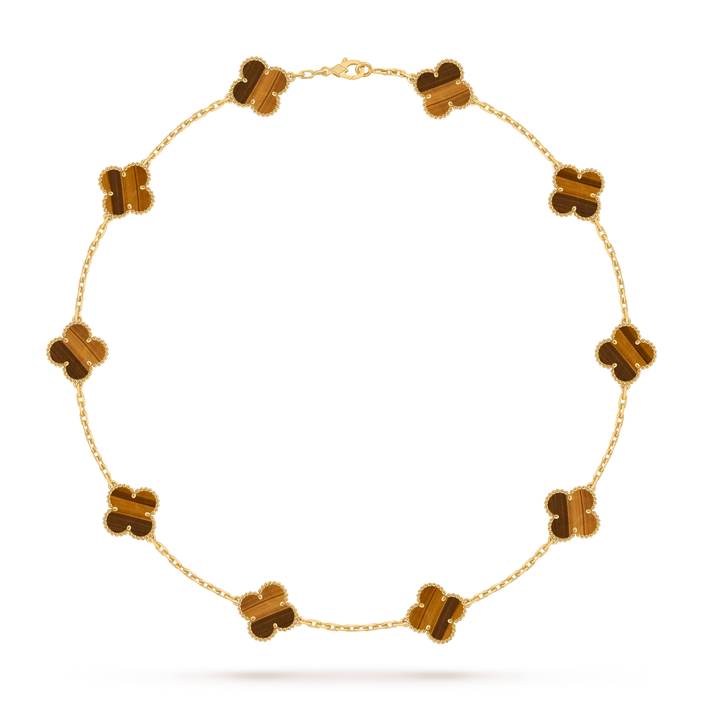 [Favorite]CLASSIC LUCKY 10-MOTIF CLOVER NECKLACE GOLD COLLECTION