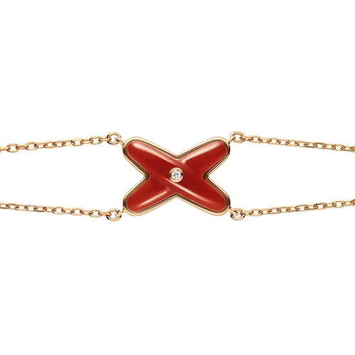 [Favorite]JEUX ARMBAND CARNELIAN ROSE GOLD 1 DIAMANT