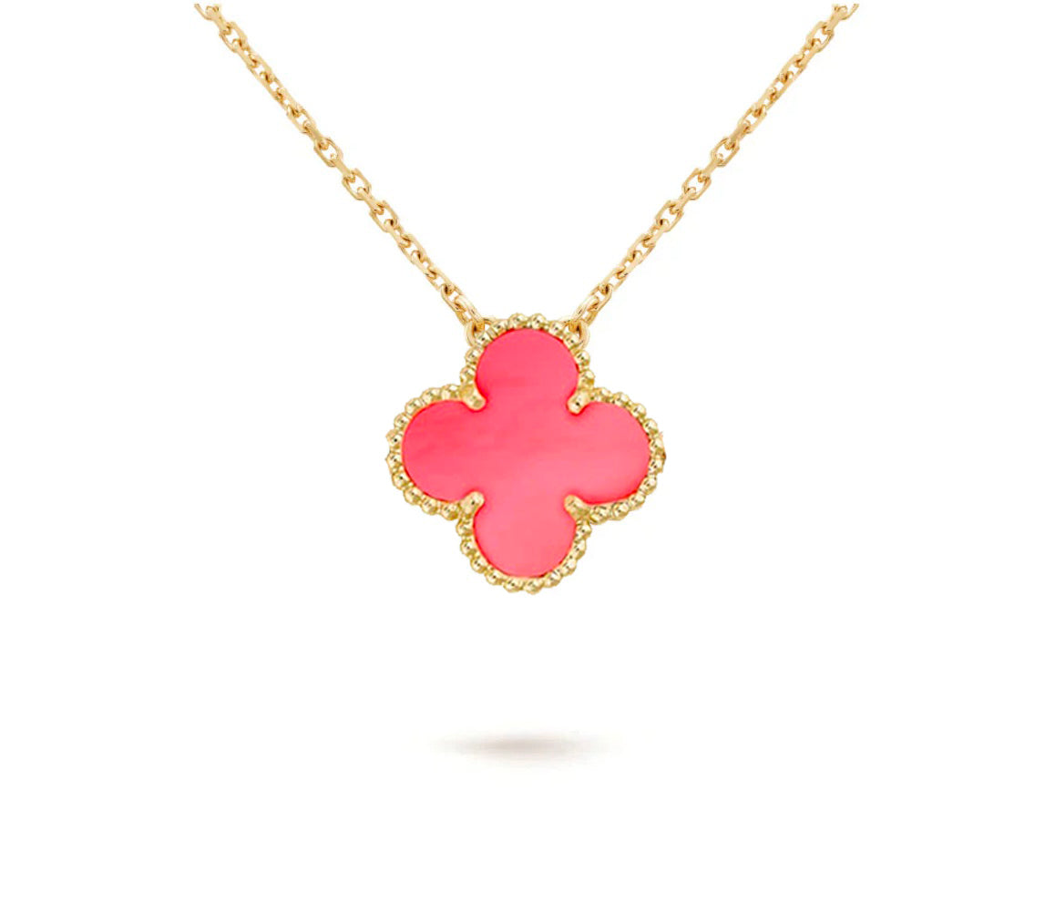 [Favorite]15MM CLOVER FLOWER PENDANT NECKLACE COLLECTION