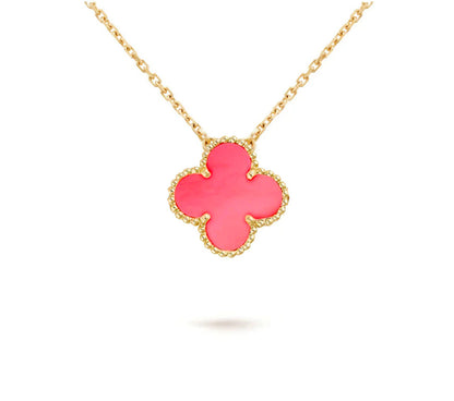 [Favorite]15MM CLOVER FLOWER PENDANT NECKLACE COLLECTION
