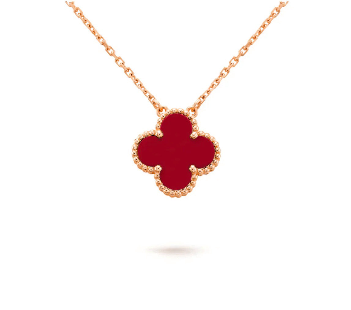 [Favorite]15MM CLOVER FLOWER PENDANT NECKLACE COLLECTION