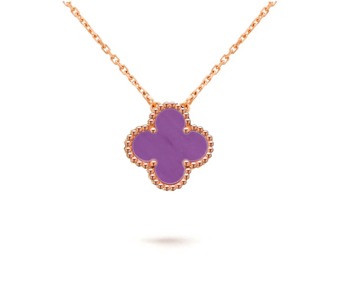 [Favorite]15MM CLOVER FLOWER PENDANT NECKLACE COLLECTION