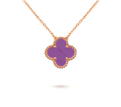 [Favorite]15MM CLOVER FLOWER PENDANT NECKLACE COLLECTION