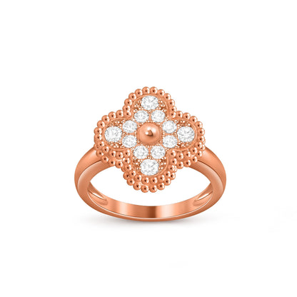 [Favorite]LUCKY CLOVER VINTAGE ROSE GOLD RING COLLECTION