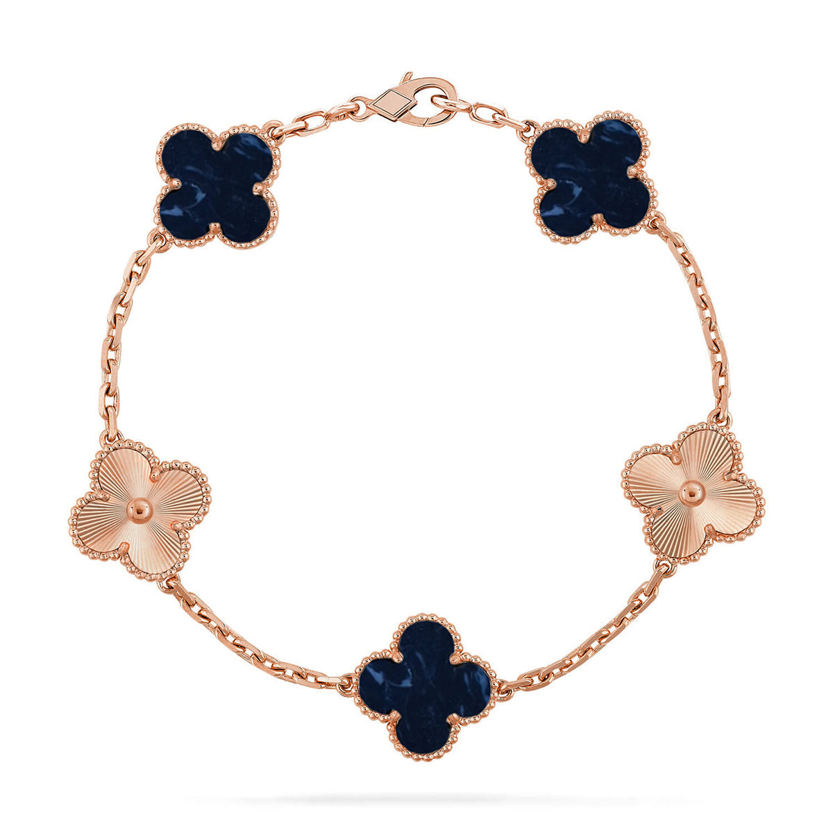 [Favorite]LUCKY CLOVER 5-MOTIF BRACELET - PIETERSITE COLLECTION