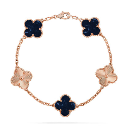 [Favorite]LUCKY CLOVER 5-MOTIF BRACELET - PIETERSITE COLLECTION