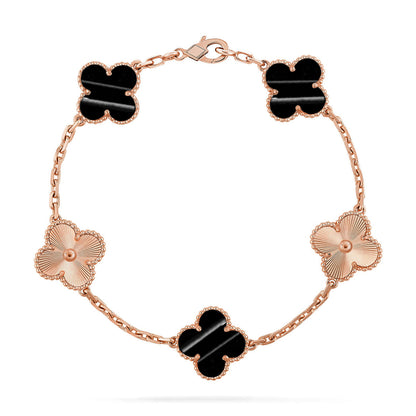 [Favorite]LUCKY CLOVER 5-MOTIF BRACELET - PULSE STONE COLLECTION