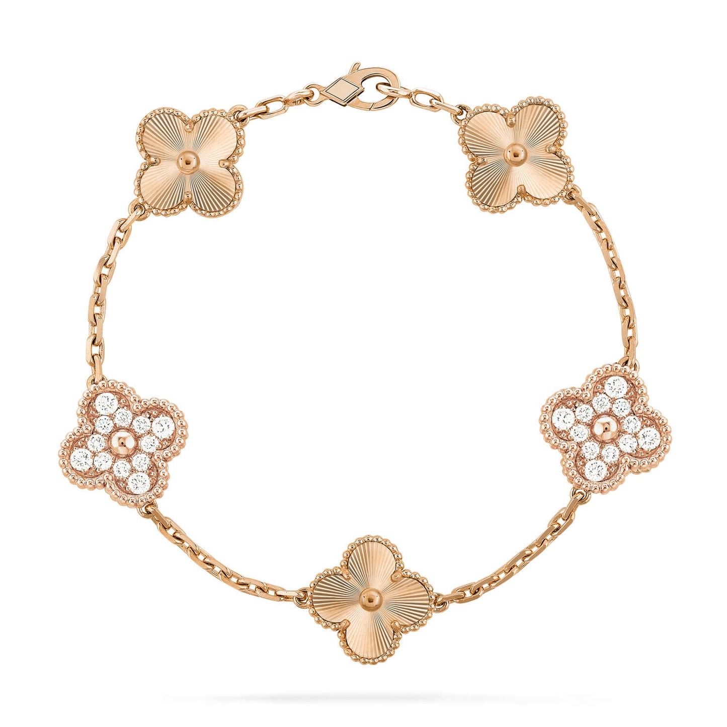[Favorite]LUCKY CLOVER 5-MOTIF BRACELET - LASER COLLECTION