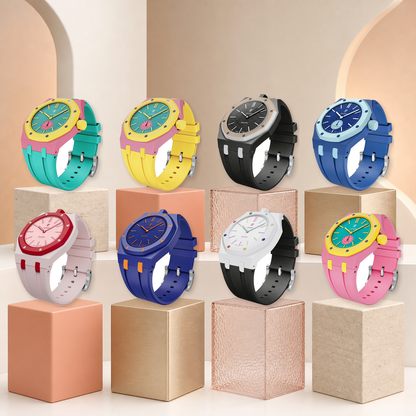 [Favorite]Royal Oak Pop Exclusive Bioceramic Case & Silicone Strap Mix Color