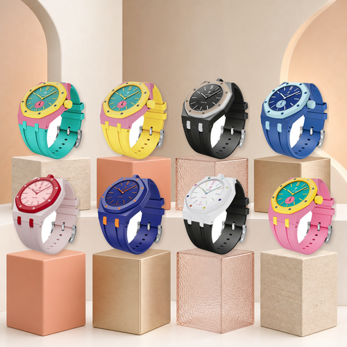 [Favorite]Royal Oak Pop Exclusive Bioceramic Case & Silicone Strap Mix Color