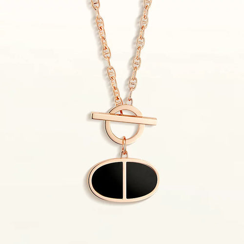 [Favorite]CHAINE VERSO BLACK CERAMIC NECKLACE
