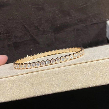 [Lieblingsstück]BEE LOVE GOLD ARMREIF VOLLSTÄNDIG MIT DIAMANTEN BESETZT