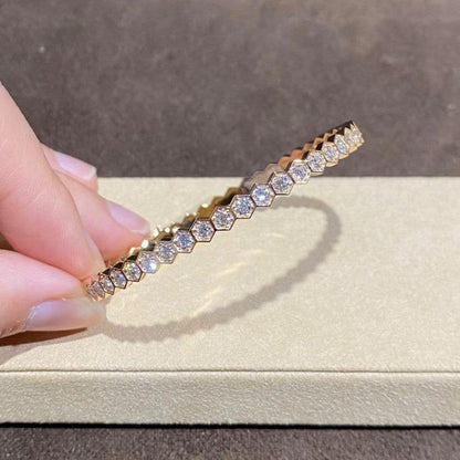 [Lieblingsstück]BEE LOVE GOLD ARMREIF VOLLSTÄNDIG MIT DIAMANTEN BESETZT