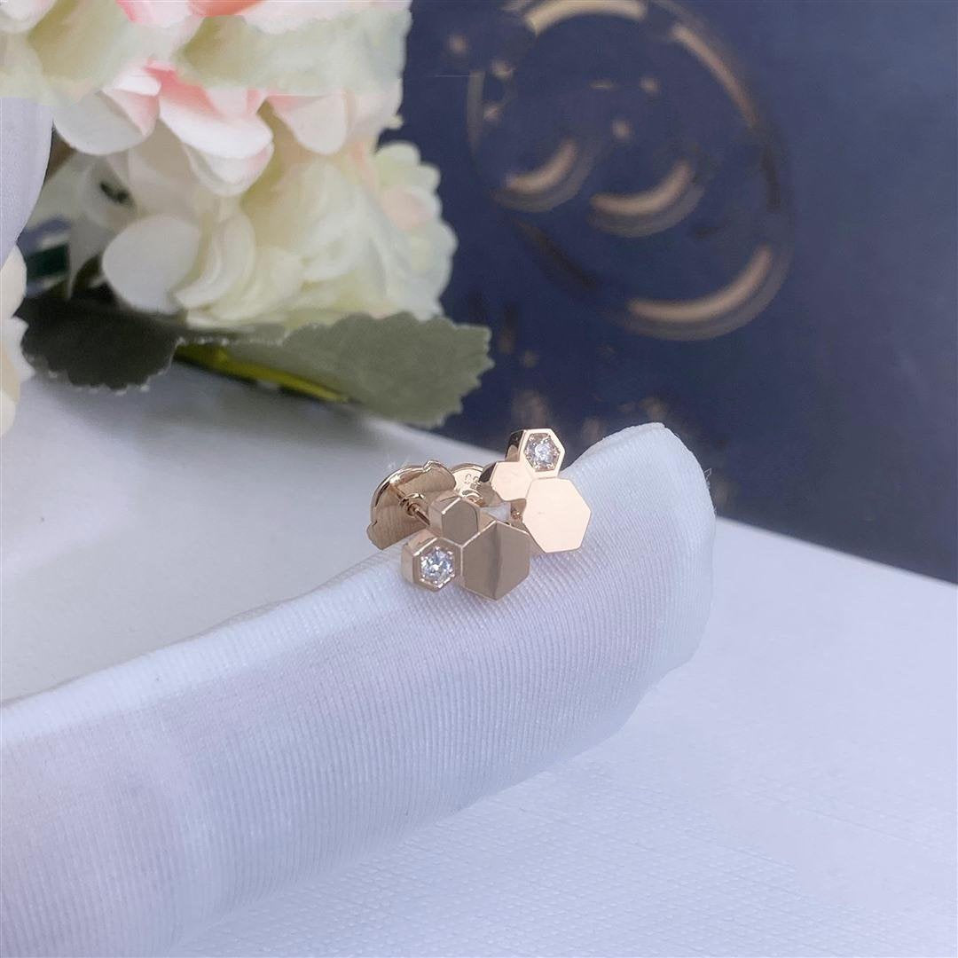 [Favorit]BEE LOVE ROSÉGOLD-DIAMANT-OHRRINGE