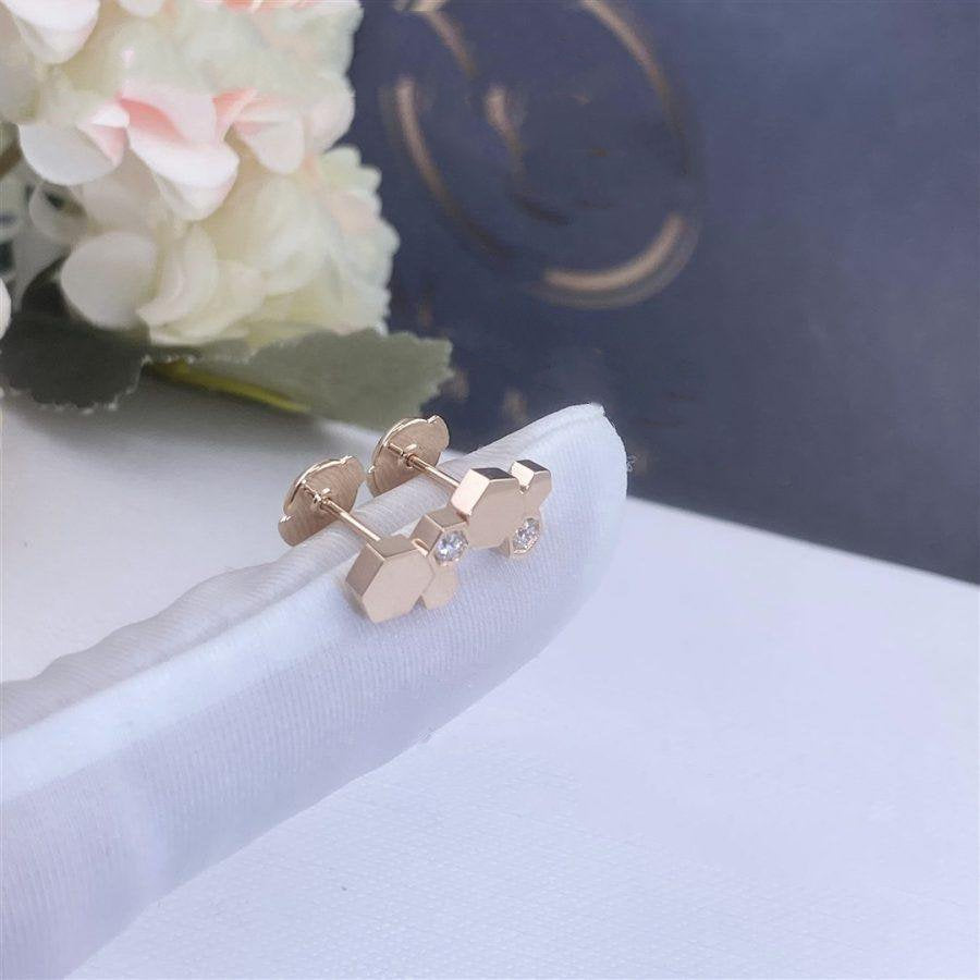 [Favorit]BEE LOVE ROSÉGOLD-DIAMANT-OHRRINGE