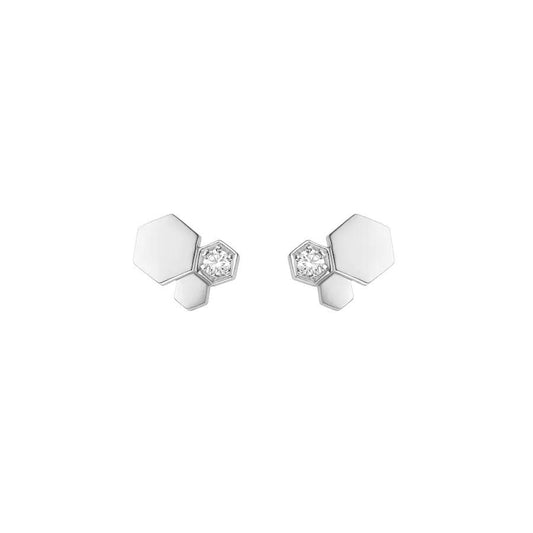 [Favorite]BEE LOVE SILVER DIAMOND EARRINGS