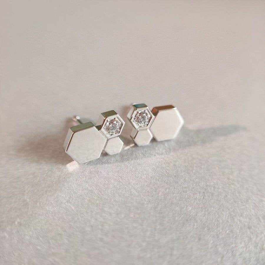 [Favorit]BEE LOVE SILBER DIAMANT OHRRINGE