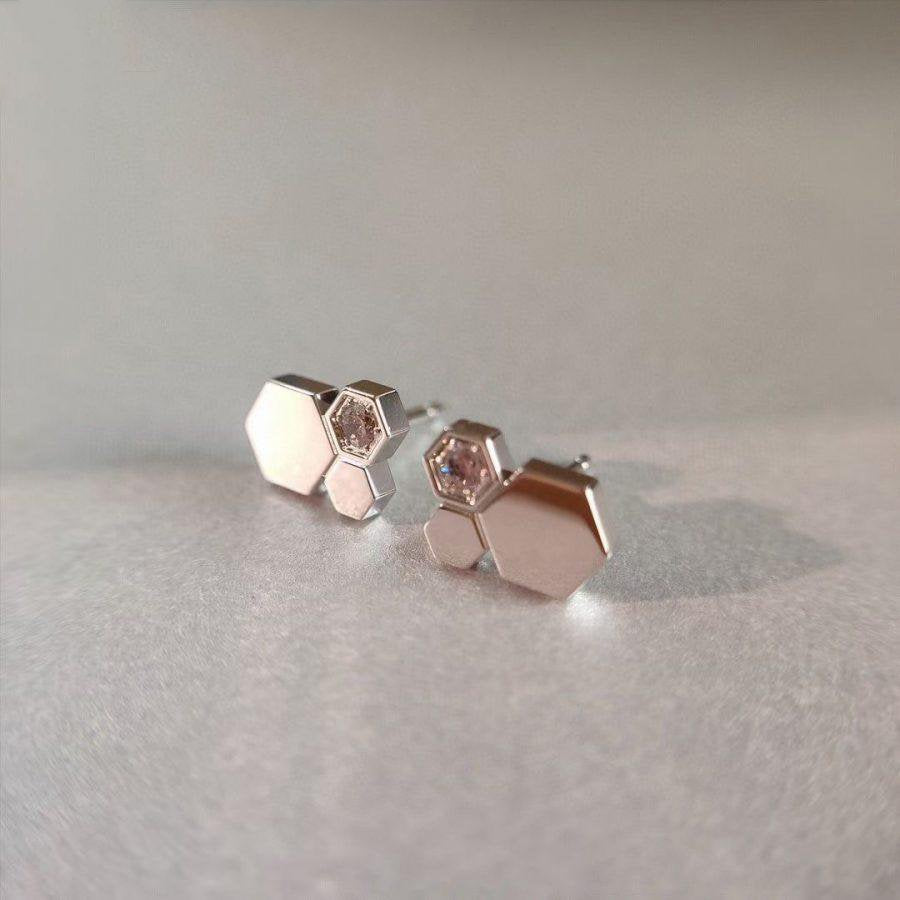 [Favorit]BEE LOVE SILBER DIAMANT OHRRINGE