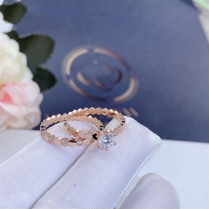 [Favorit]BEE LOVE RING ROSE GOLD 1 DIAMOND