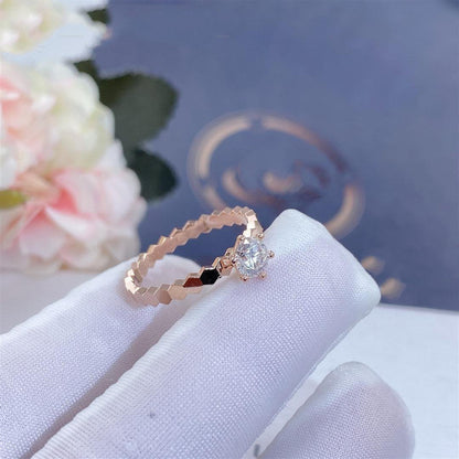 [Favorit]BEE LOVE RING ROSE GOLD 1 DIAMOND
