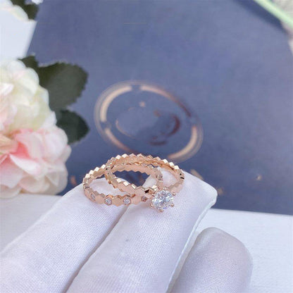 [Favorit]BEE LOVE RING ROSE GOLD 1 DIAMOND