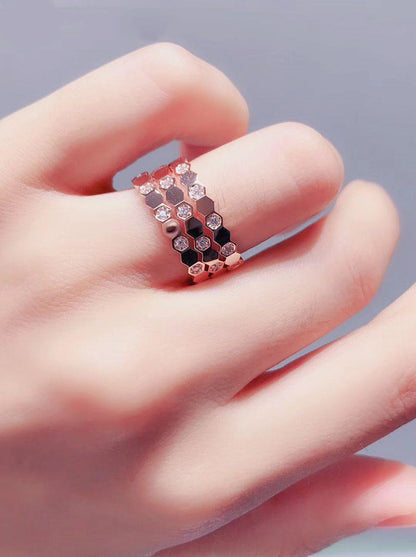 [Liebling]BEE LOVE RING ROSE GOLD DIAMANT