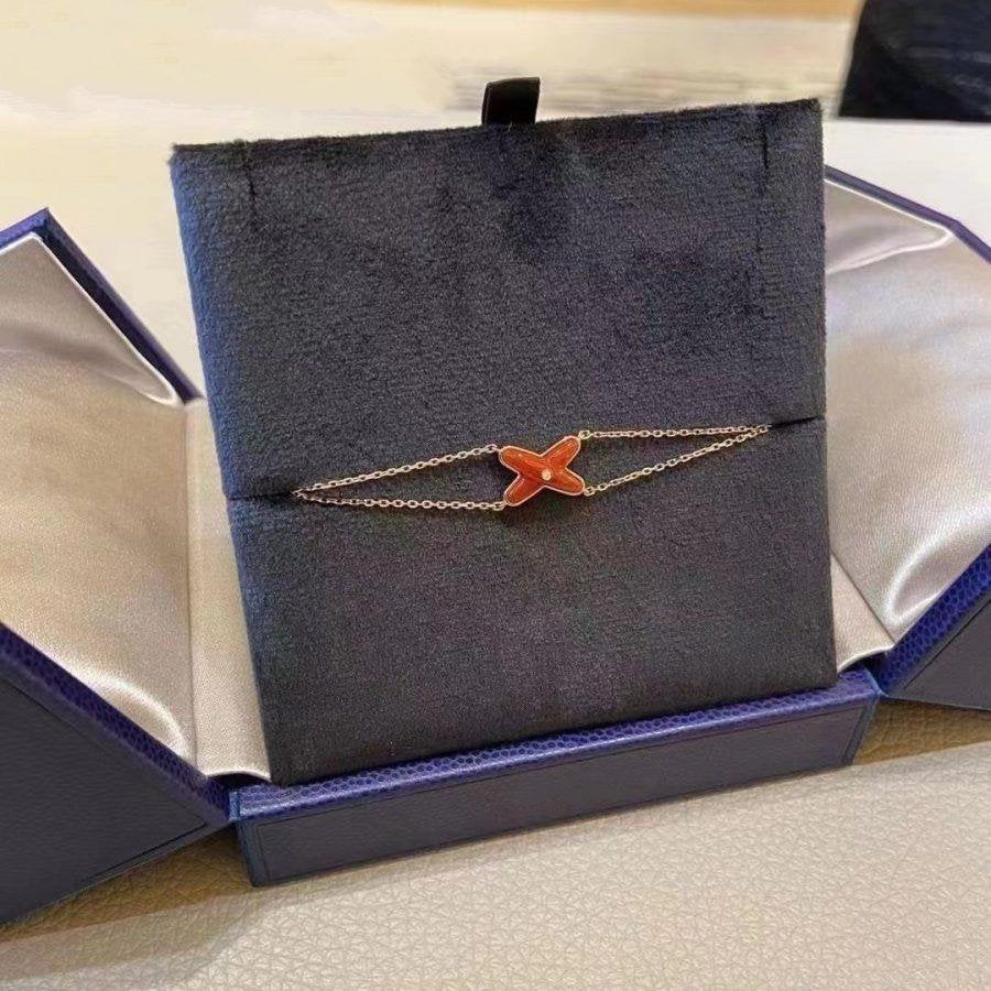 [Favorite]JEUX ARMBAND CARNELIAN ROSE GOLD 1 DIAMANT