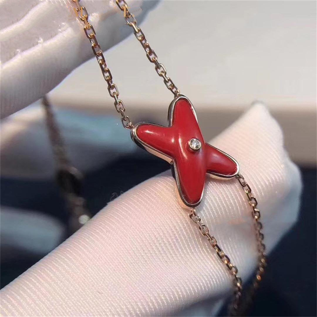[Favorite]JEUX ARMBAND CARNELIAN ROSE GOLD 1 DIAMANT