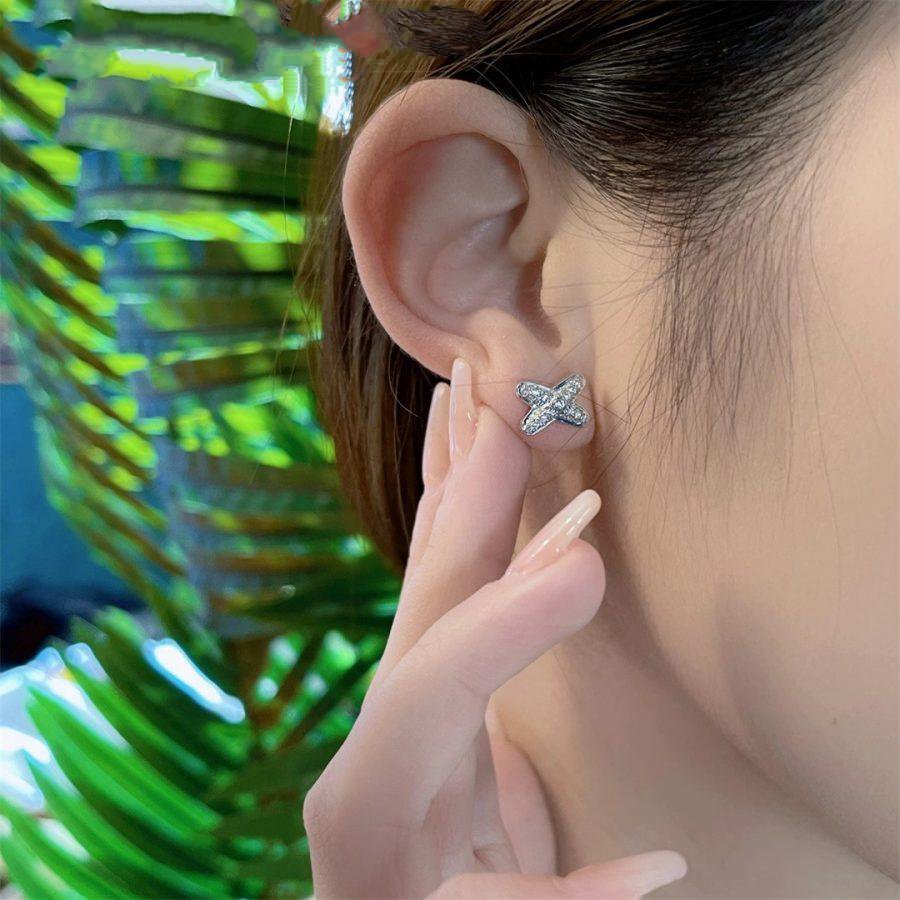 [Favorite]JEUX DE SILVER DIAMOND EARRINGS