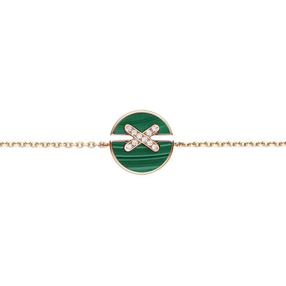 [Favorite]JEUX DE BRACELET MALACHITE ROSE GOLD DIAMONDS